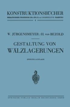 Paperback Gestaltung Von Wälzlagerungen [German] Book