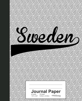 Paperback Journal Paper: SWEDEN Notebook Book