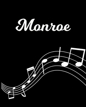 Monroe: Sheet Music Note Manuscript Notebook Paper | Personalized Custom First Name Initial M | Musician Composer Instrument Composition Book | 12 ... Guide | Create Compose & Write Creative Songs