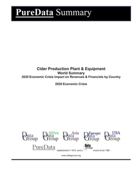 Cider Production Plant & Equipment World Summary: 2020 Economic Crisis Impact on Revenues & Financials by Country (PureData World Summary)
