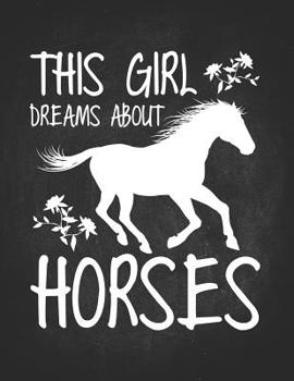 Paperback Horse Riding Girl Gifts: This Gril Dreams About Riding Horses Boho Wide Rule College Notebook 8.5x11 Awesome gift for horseback riding girl boy Book