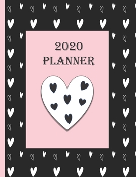 Paperback 2020 Planner: One Year Dated Planner for 2020 Heart Book