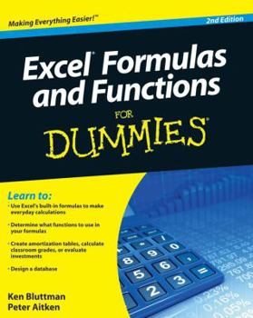 Paperback Excel Formulas and Functions for Dummies Book