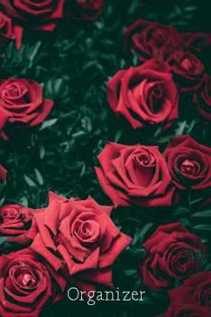 Paperback Organizer: Discreet Internet Password Book (Large Print with A-Z Tabs) with Red Roses Cover [Large Print] Book