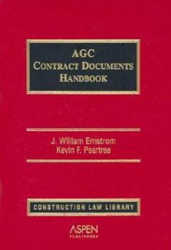 Hardcover Agc Contract Documents Handbook (Construction Law Library) Book