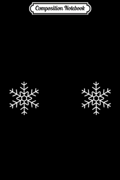 Paperback Composition Notebook: Snowflake boobs Funny Christmas Journal/Notebook Blank Lined Ruled 6x9 100 Pages Book