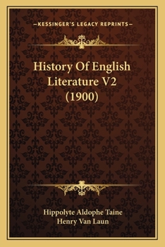 Paperback History Of English Literature V2 (1900) Book