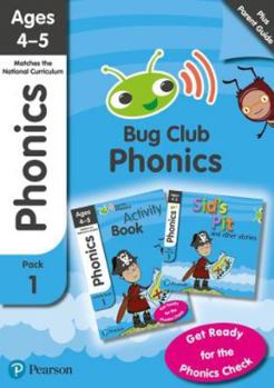 Paperback Phonics - Learn at Home Pack 1 (Bug Club), Phonics Sets 1-3 for ages 4-5 (Six stories + Parent Guide + Activity Book) Book