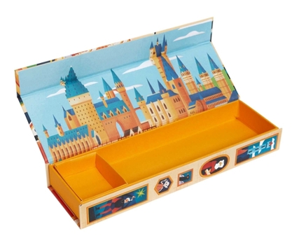 Paperback Harry Potter: Exploring Hogwarts Magnetic Pencil Box Book