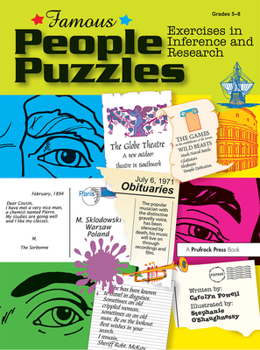 Paperback Famous People Puzzles: Exercises in Inference and Research Book