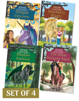 Paperback Unicorns of the Secret Stable Set 2 (Set of 4) Book