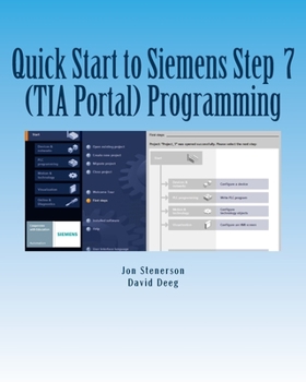 Paperback Quick Start to Programming in Siemens Step 7 (TIA Portal) Book