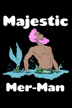 Paperback Majestic Mer Man: Comic Book Notebook Paper Book
