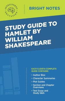 Paperback Study Guide to Hamlet by William Shakespeare Book