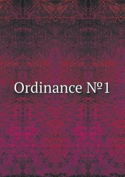 Paperback Ordinance 1 Book