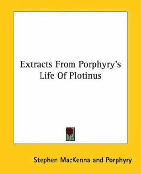 Paperback Extracts From Porphyry's Life Of Plotinus Book