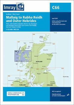 Map Imray Chart C66: Mallaig to Rudha Reidh and Outer Hebrides Book