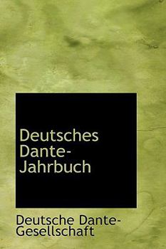 Hardcover Deutsches Dante-Jahrbuch [German] Book
