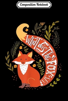 Paperback Composition Notebook: Quote. 'What does the fox say' hand drawn funny Journal/Notebook Blank Lined Ruled 6x9 100 Pages Book