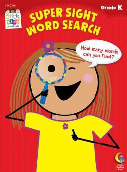 Paperback Super Sight Word Search, Grade K Book