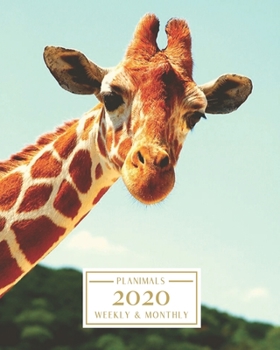 Paperback 2020: Weekly and Monthly Planner/Calendar Jan 2020 - Dec 2020 Cute Giraffe Book