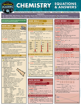 Chemistry Equations and Answers
