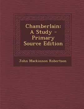 Paperback Chamberlain: A Study [Portuguese] Book