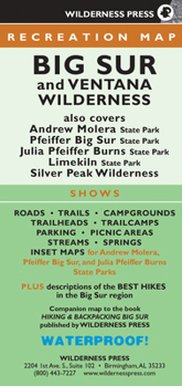 Loose Leaf Big Sur and Ventana Wilderness Recreation Map Book