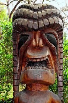 Tiki Wood Carving in Hawaii Journal: 150 Page Lined Notebook/Diary