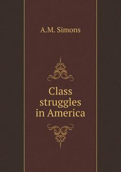 Paperback Class struggles in America Book