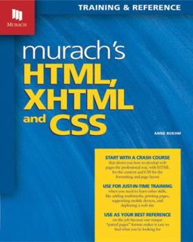 Paperback Murach's HTML, XHTML, and CSS Book