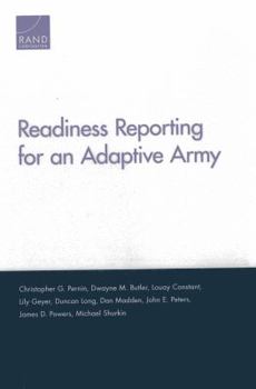 Paperback Readiness Reporting for an Adaptive Army Book