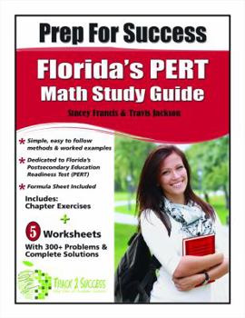 Spiral-bound Prep For Success: Florida's PERT Math Study Guide Book