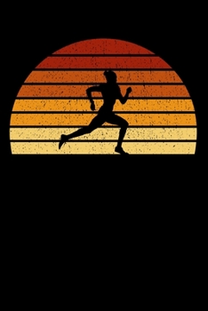 Runner Notebook: Vintage Sunset Running 6 x 9 Dotted Dot Grid Journal Gift For Runners And Joggers (108 Pages)