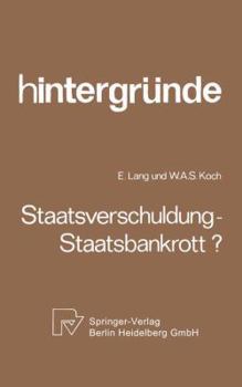 Paperback Staatsverschuldung -- Staatsbankrott? [German] Book