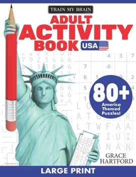 Paperback Adult Activity Book USA: Large Print Book