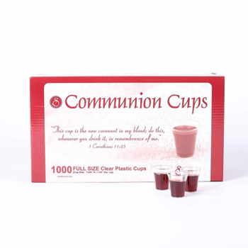 Unknown Binding Communion Cups W/Cross Full Size 1 3/8in 1000pk Book