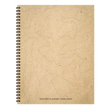 Calendar Cal 2020-Kraft Map Teacher Planner Book
