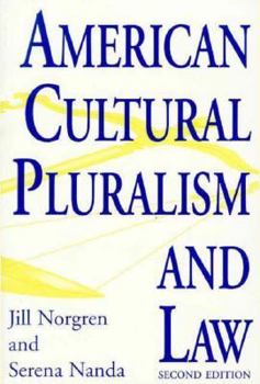 Paperback American Cultural Pluralism and Law Book