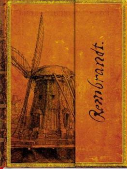 Hardcover Embellished Manuscript Rembrandt, the Windmill Mini Wrap Book