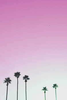 Journal: 150 Dot Grid Sheets, 6x9 Inches, Tropical Palm Trees, Plan Your Day and Organize Your Life, Tracker, Productivity Diary, Notebook (PINK)