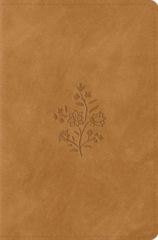 Imitation Leather ESV Compact Bible (Trutone, Nubuck Caramel, Wildflower Design) Book