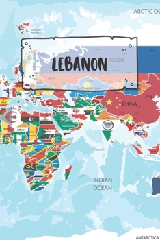 Lebanon: Dotted Travel Diary Notebook or Journey Dotted Grid Journal - Holiday Trip Pocketbook for Men and Women with Dots