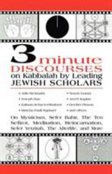 Paperback 3 Minute Discourses on Kabbalah by Leading Jewish Scholars Book