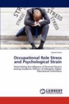 Paperback Occupational Role Stress and Psychological Strain Book