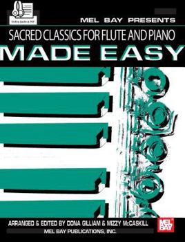 Paperback Sacred Classics for Flute and Piano Made Easy Book