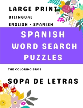 Paperback SOPA de LETRAS: Large Print Spanish Word Search Puzzles [Spanish] [Large Print] Book