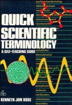 Paperback Quick Scientific Terminology Book