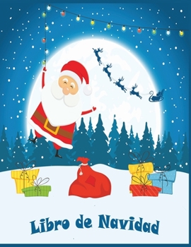 Paperback Libro de Navidad: Libro de colorear de Navidad para niños -50 divertidas imágenes para colorear divertidas [Spanish] Book