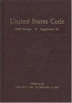 United States Code, 2000, Supplement 3, V. 4